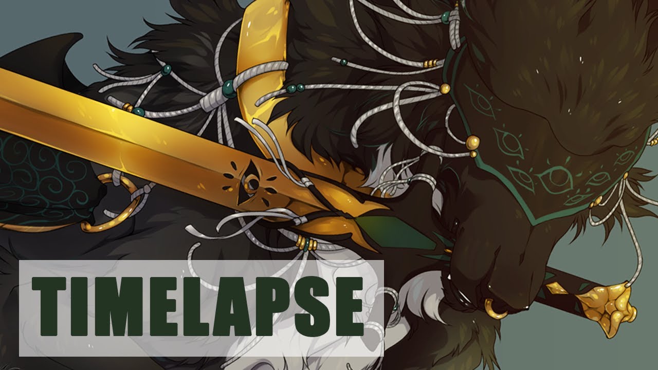 [ Timelapse 36 ] Laufey - wolf speedpaint