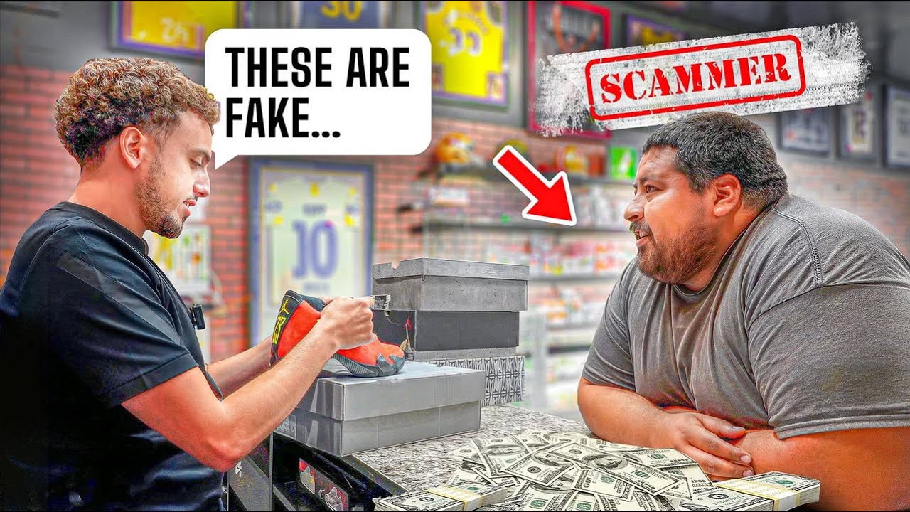 SNEAKER RESELLER CAUGHT SCAMMING WITH FAKES&hellip; (EXPOSED IN 4K)