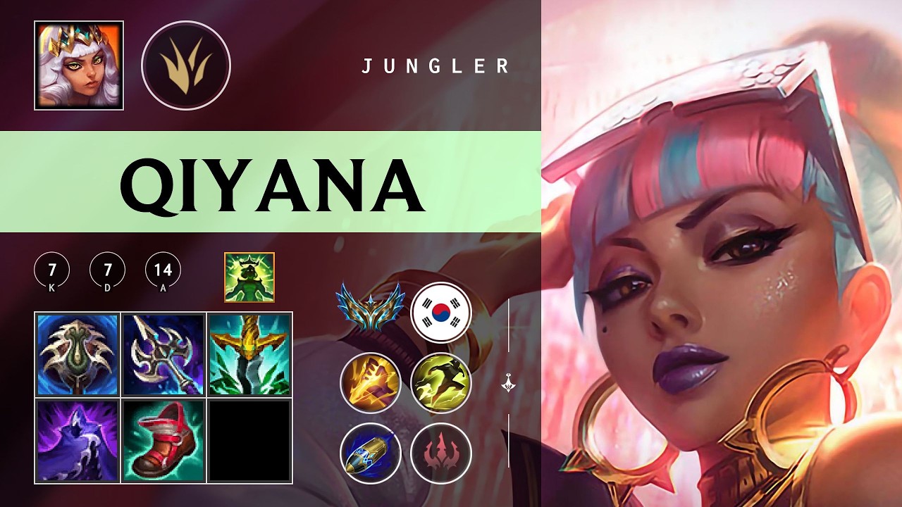 Qiyana Jungle vs Jarvan IV - KR Challenger Patch 26.04