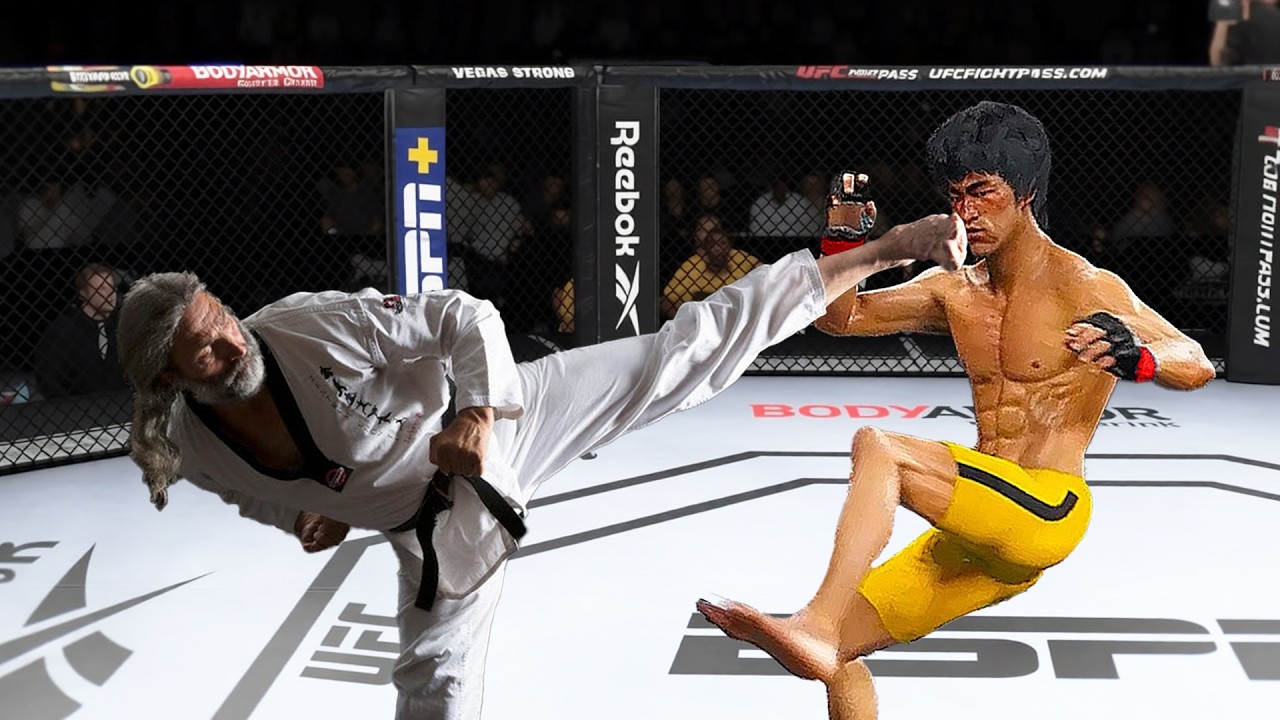 Bruce Lee vs Karate Spirit in EA Sports UFC 4 - Epic Fight