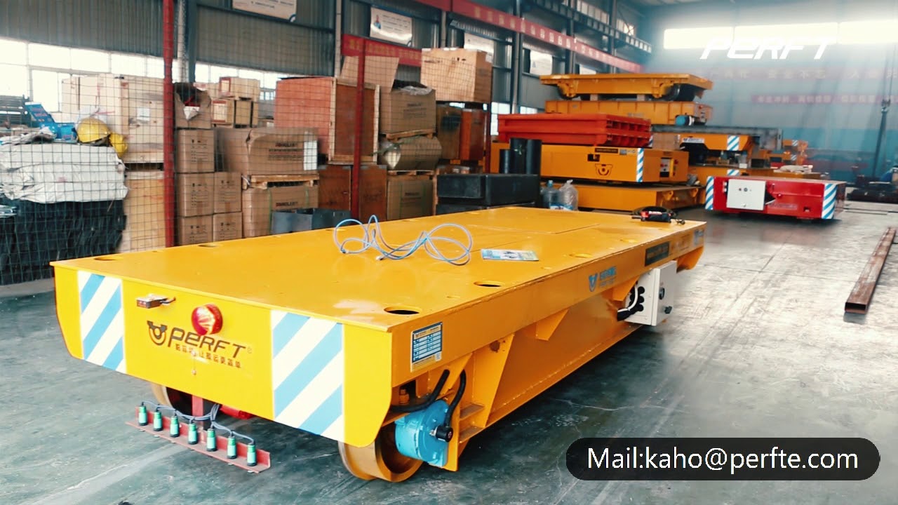 Bay to bay battery powered transport trolley bogie