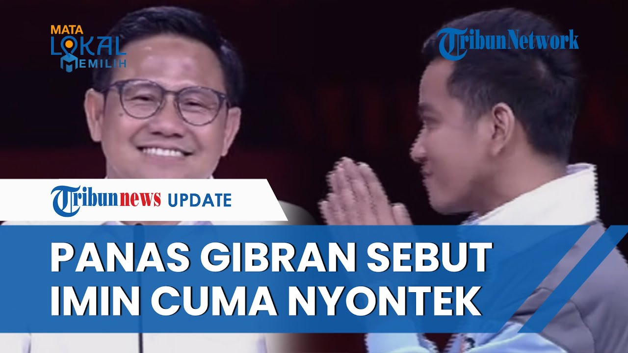 Saling Cecar Gibran & Cak Imin di Debat Cawapres, Gibran sampai Ngegas dan Tunjuk Cak Imin Nyontek