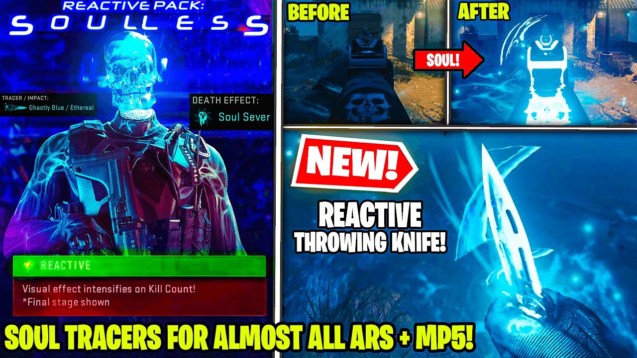 *NEW* Tracer REACTIVE PACK SOULLESS BUNDLE in MW2 WARZONE DMZ w/ SOUL EFFECT! (Mercy Lachmann Sub)