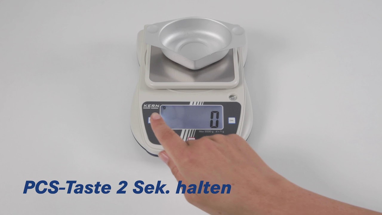 Präzisionswaage mit robuster Edelstahlwägeplatte [Kern EHA]