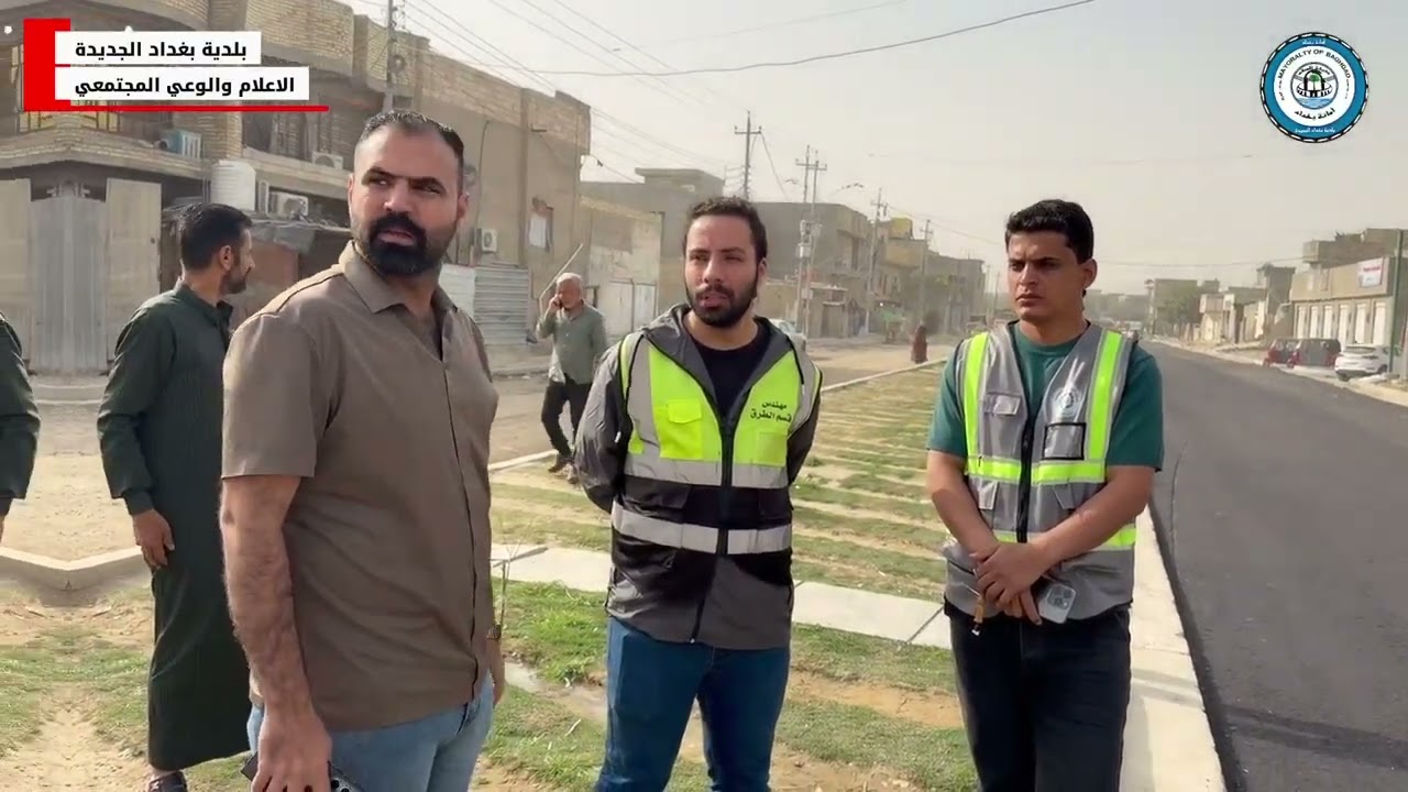 بتوجبه المدير العام  الأستاذ كريم طاهر تستمر أعمال إكساء محلة ٧٦١ / الفضيلية من قبل دائرة المشاريع
