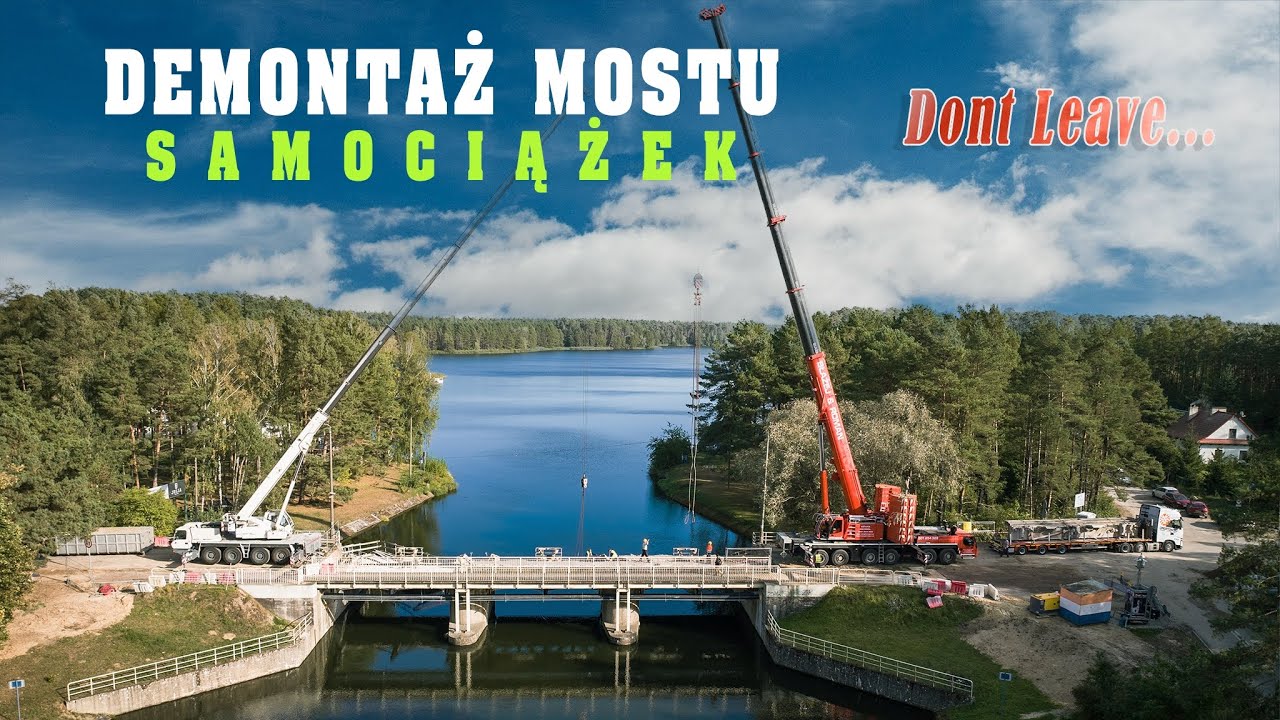 Demontaż mostu - Samociążek / 10.2023 #kormost #koronowo #enea