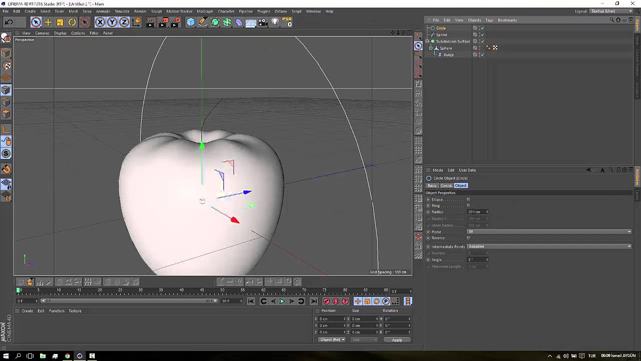 Cinema 4d Modelling Apple