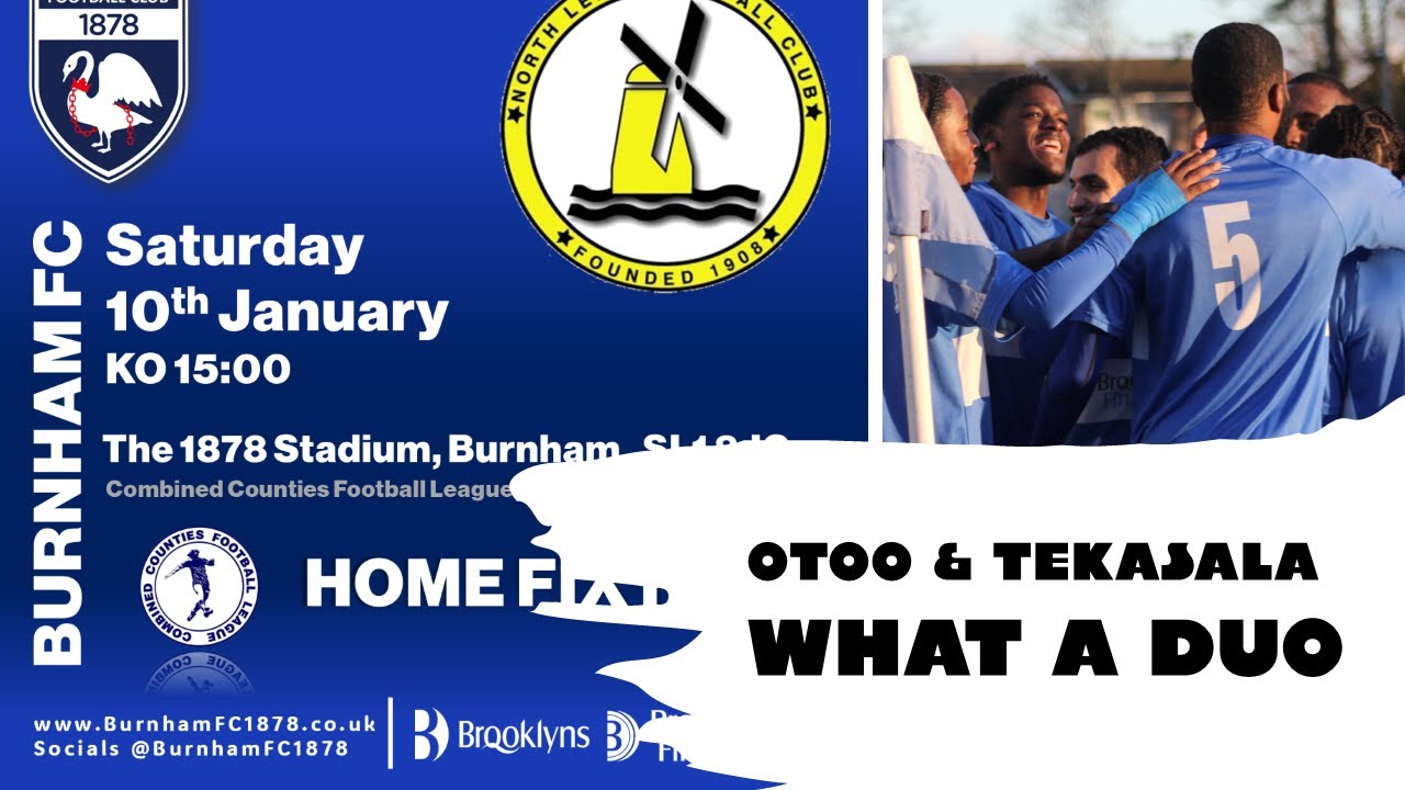 Otoo + Tekasala, what a duo! | Burnham 2 - 0 North Leigh 10.01.2026 #goals #nonleague #matchday
