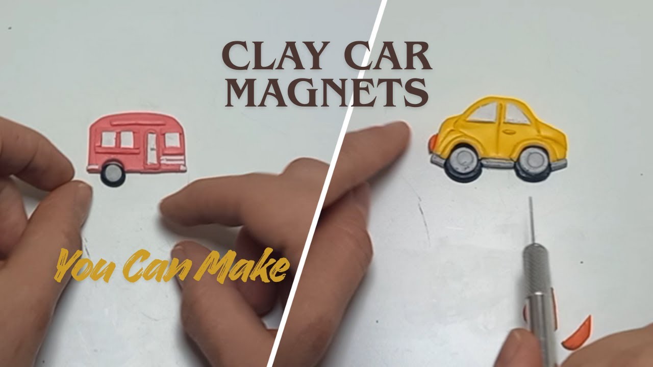 Polymer Clay Car Magnets: Road Trip Souvenir Series You Can Make