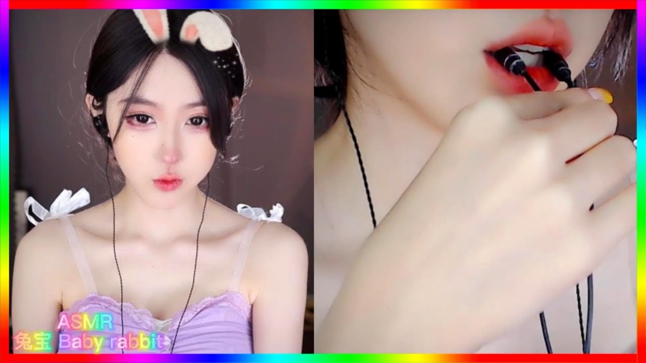 [ASMR 兔宝Baby rabbit] ASMR Mouth sound, foaming shampoo, trigger Tone,water drop bottle💕柳婉音Liu Wanyin