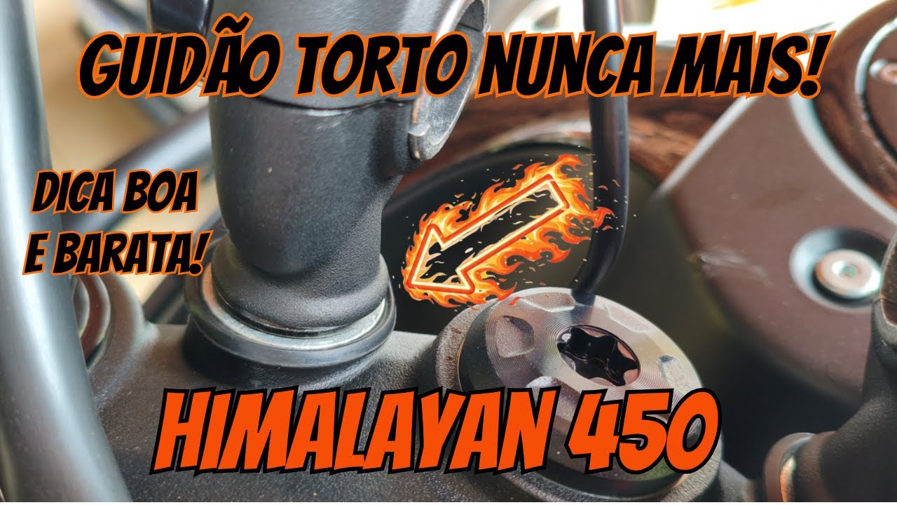 Himalayan 450 - Solução para o guidão torto e folga no guidão
