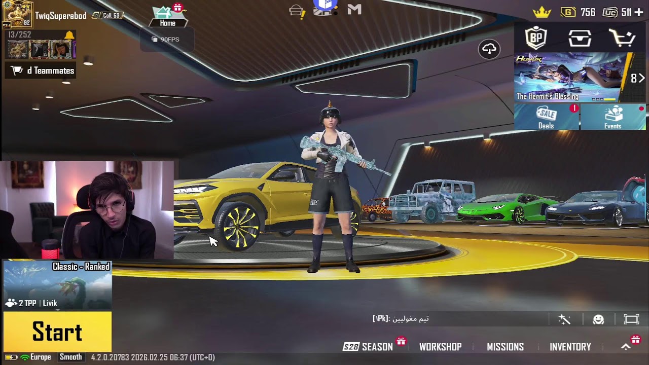 رحلة كونكر بحسابي : بث ببجي موبايل