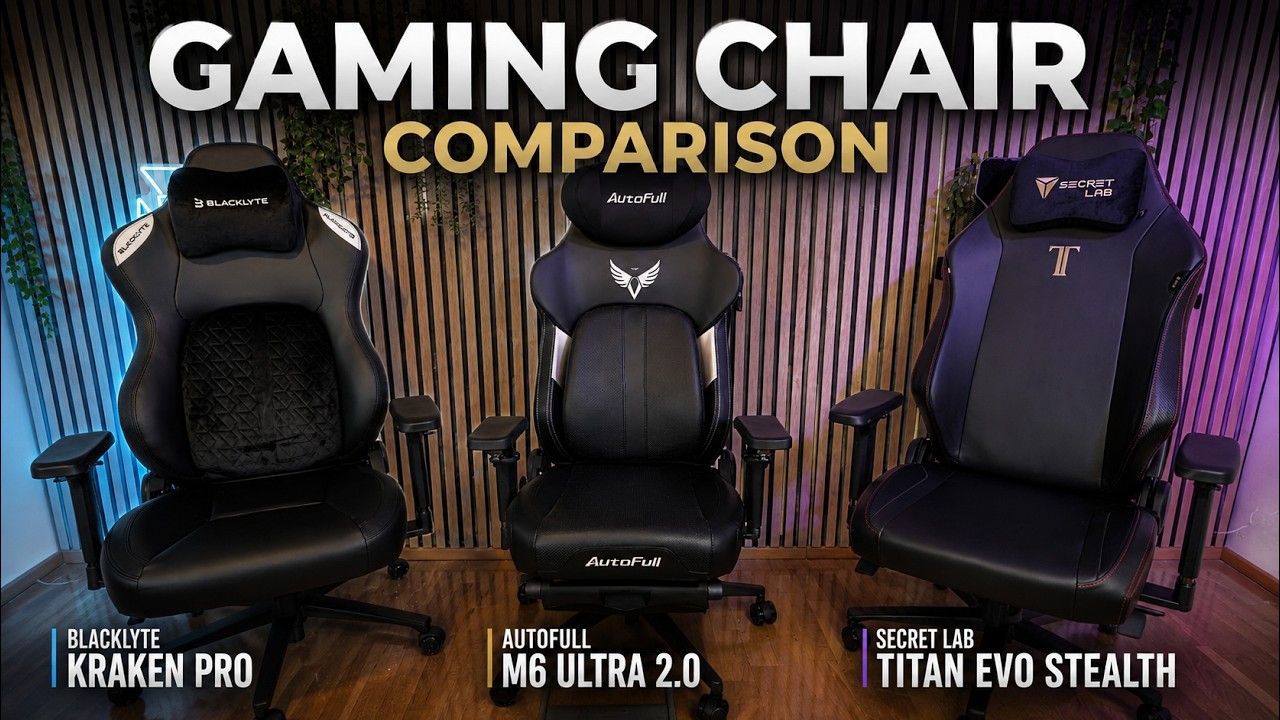 Best Gaming Chair 2026? AutoFull M6 Ultra 2.0 vs Blacklyte Kraken Pro vs Secretlab TITAN Evo