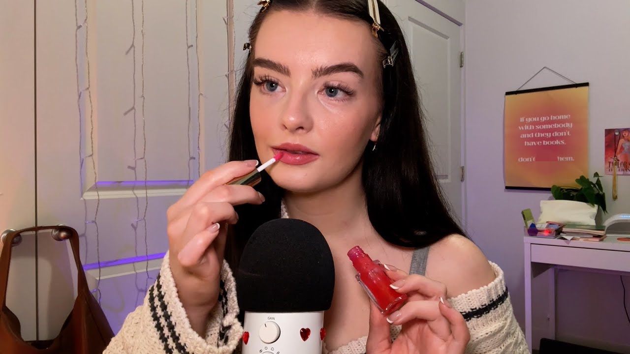 ASMR doing my makeup 🌷 relaxing whispers, personal attention