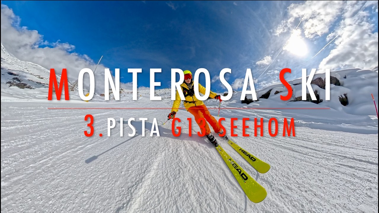 4K 🔴 MONTEROSA SKI 🔴 3. Pista G13 Seehom (rossa) 🔴 Day 1 🔴 Insta360 Ace Pro 2 e X5 🔴 9.2.2026