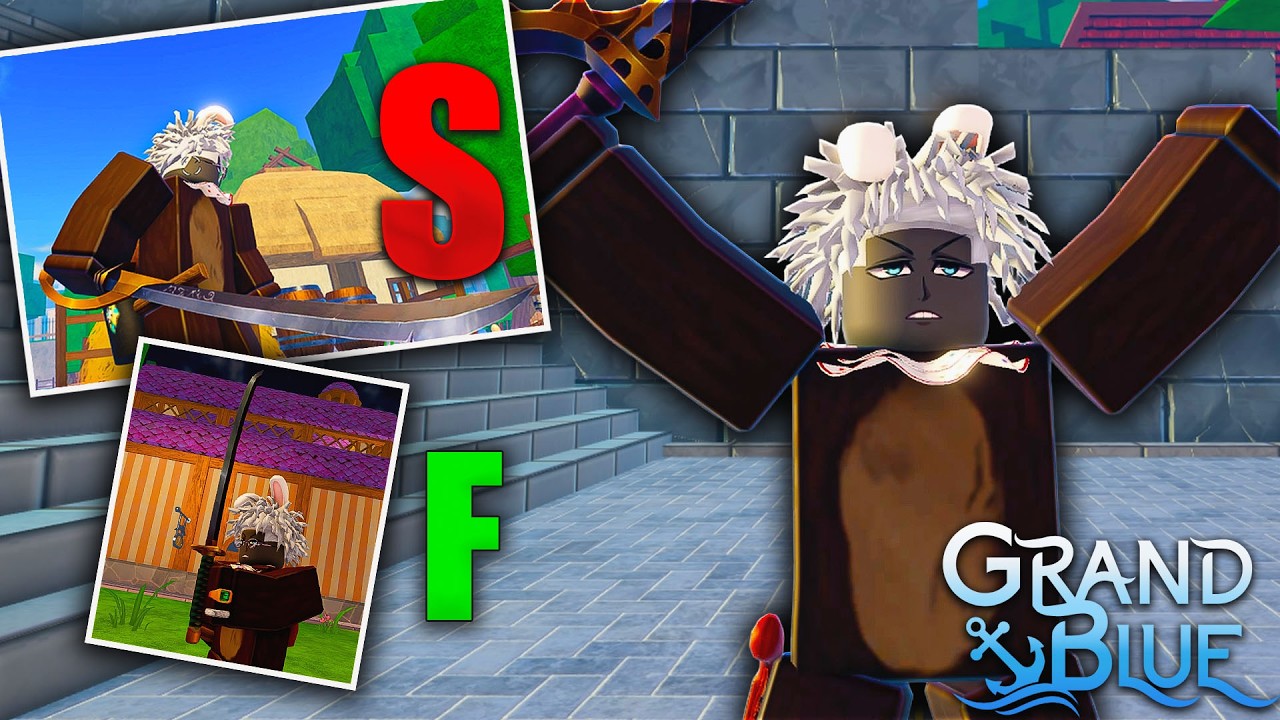 ОБЗОР И РЕЙТИНГ оружия в Grand Blue: как его получить #roblox #grandblue