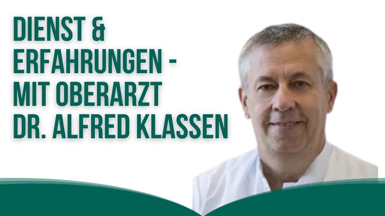 Dienst & Erfahrungen mit Dr. Alfred Klassen