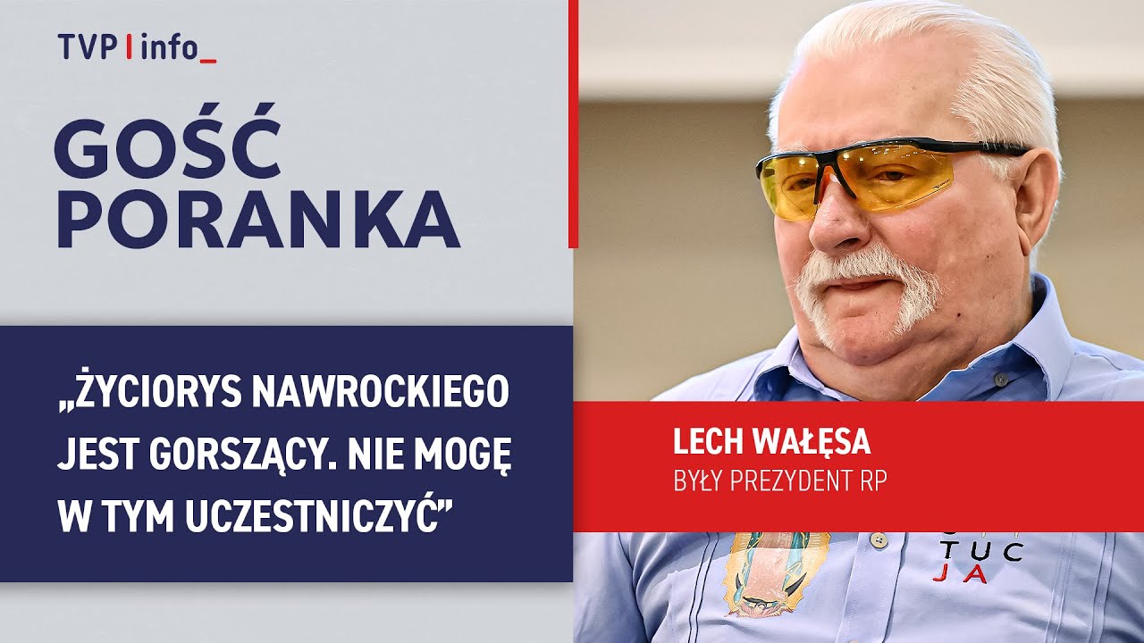 Wałęsa: życiorys Nawrockiego jest gorszący, nie mogę w tym uczestniczyć | GOŚĆ PORANKA