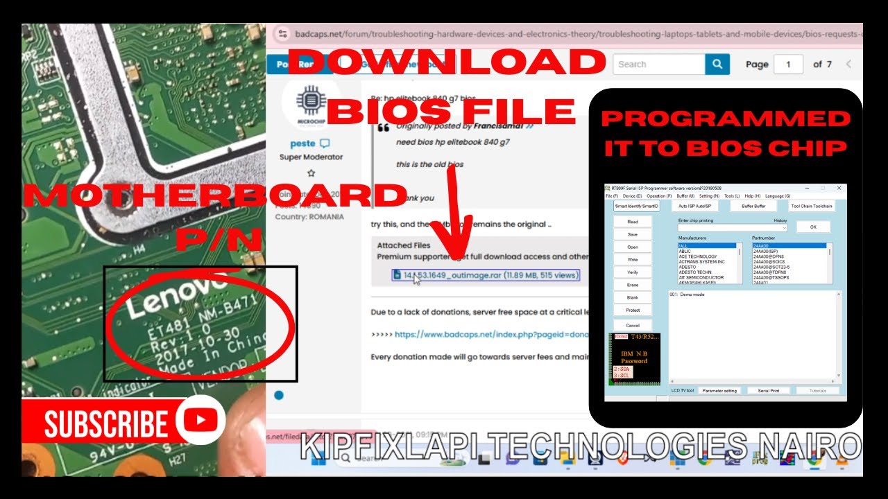 BIOS PROGRAMMING, HOW TO DOWNLOAD BIOS  FIRMWARE AND PROGRAMMED IT TO BIOS CHIP; #repair #subscribe