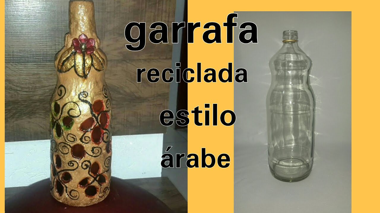 Garrafa decorada estilo Árabe  - reciclado n.14