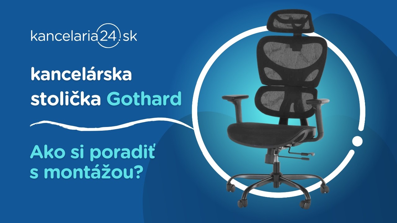 kancelaria24.sk | Kancelárska stolička Gothard: Ako si poradiť s montážou?
