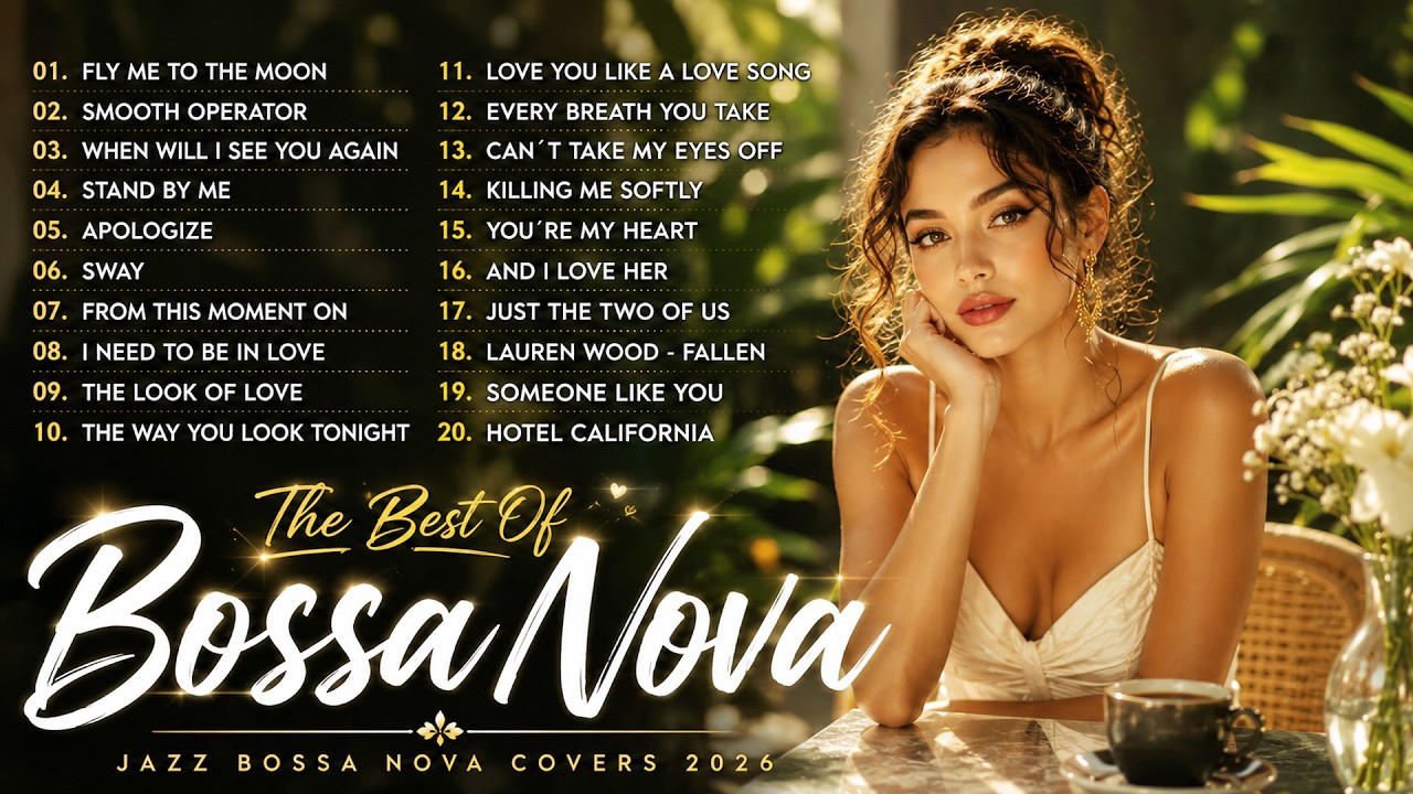 Bossa Nova Jazz PLaylist 2026 🎉 Best Smooth Bossa Nova Covers of Popular Songs 2026