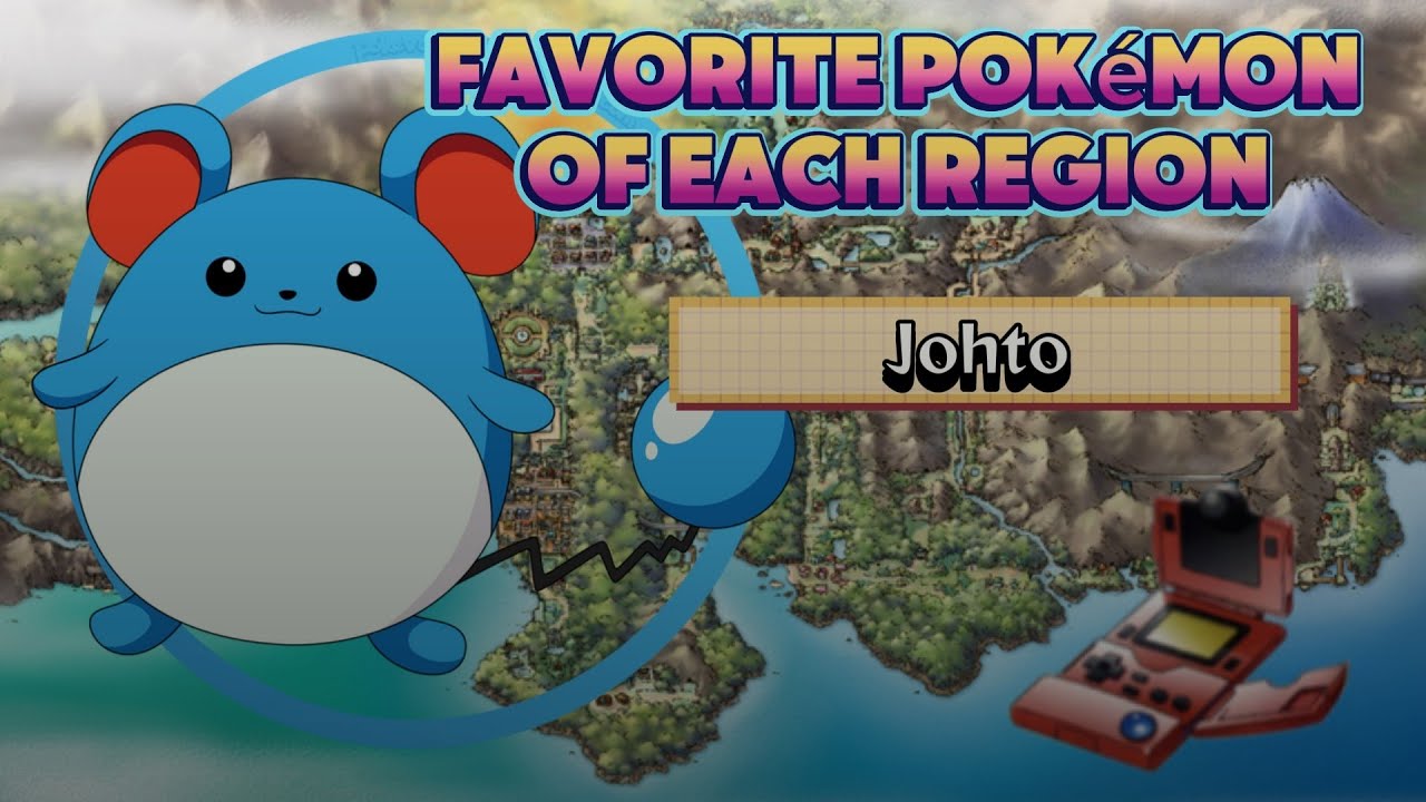 My favourite Pokémon of each region