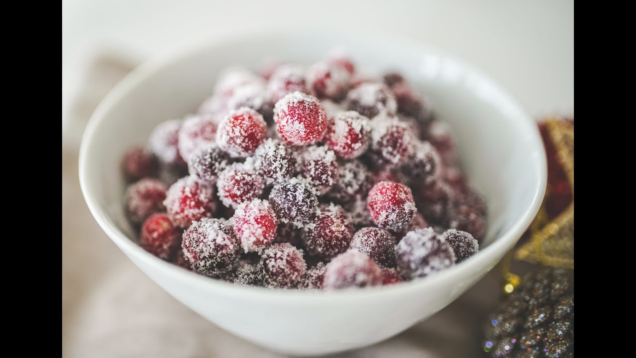 Delicious Sugared Cranberries | Simple Ingredients