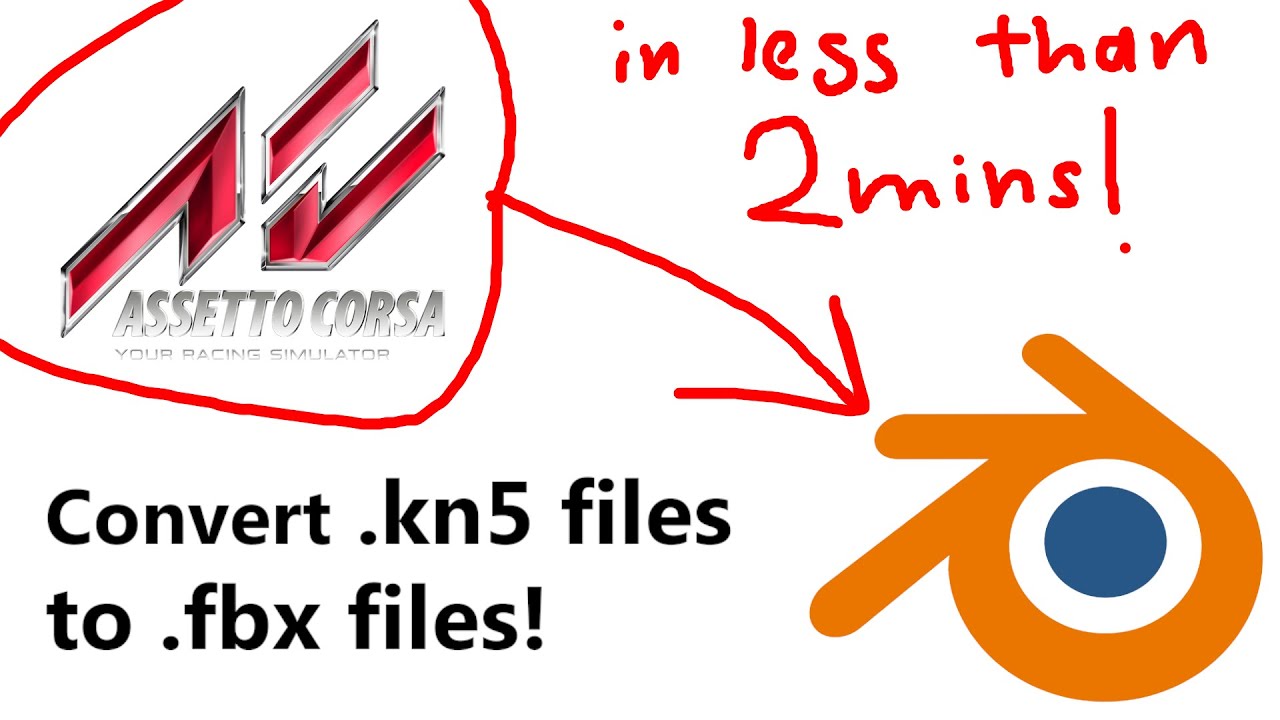 Convert Assetto corsa cars to usable formats in Blender | .KN5 to .OBJ