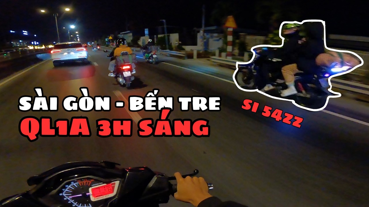 Tour Sài Gòn - Bến Tre Bấm Giờ về quê ăn Tết trên QL1A lúc 3H Sáng