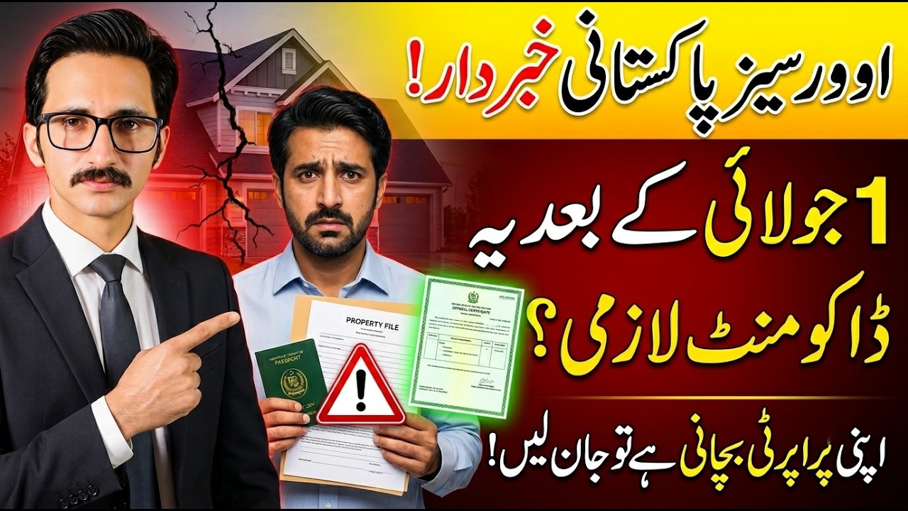 Overseas Pakistanis Khabardar! 1 July Ke Bad Apni Property Bachani Hai To Ye Document Zaroori Hai