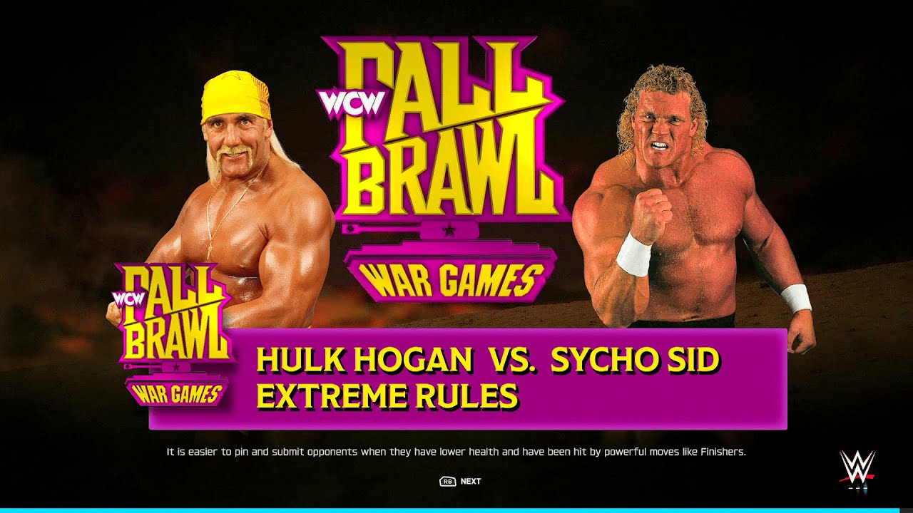 WWE 2K25 FULL MATCH - Hulk Hogan vs. Sycho Sid - Immortal vs Ruler