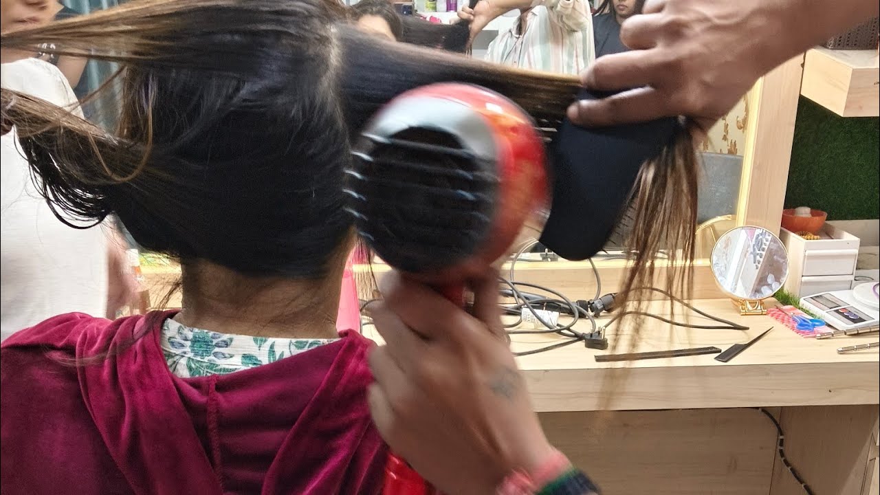 🌸 chemical wale damage hair per keratin treatment full video  achcha Lage to subscribe kijiye