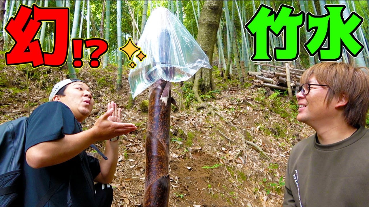 山奥の竹林に幻の水を収穫しに行ってみたら！？