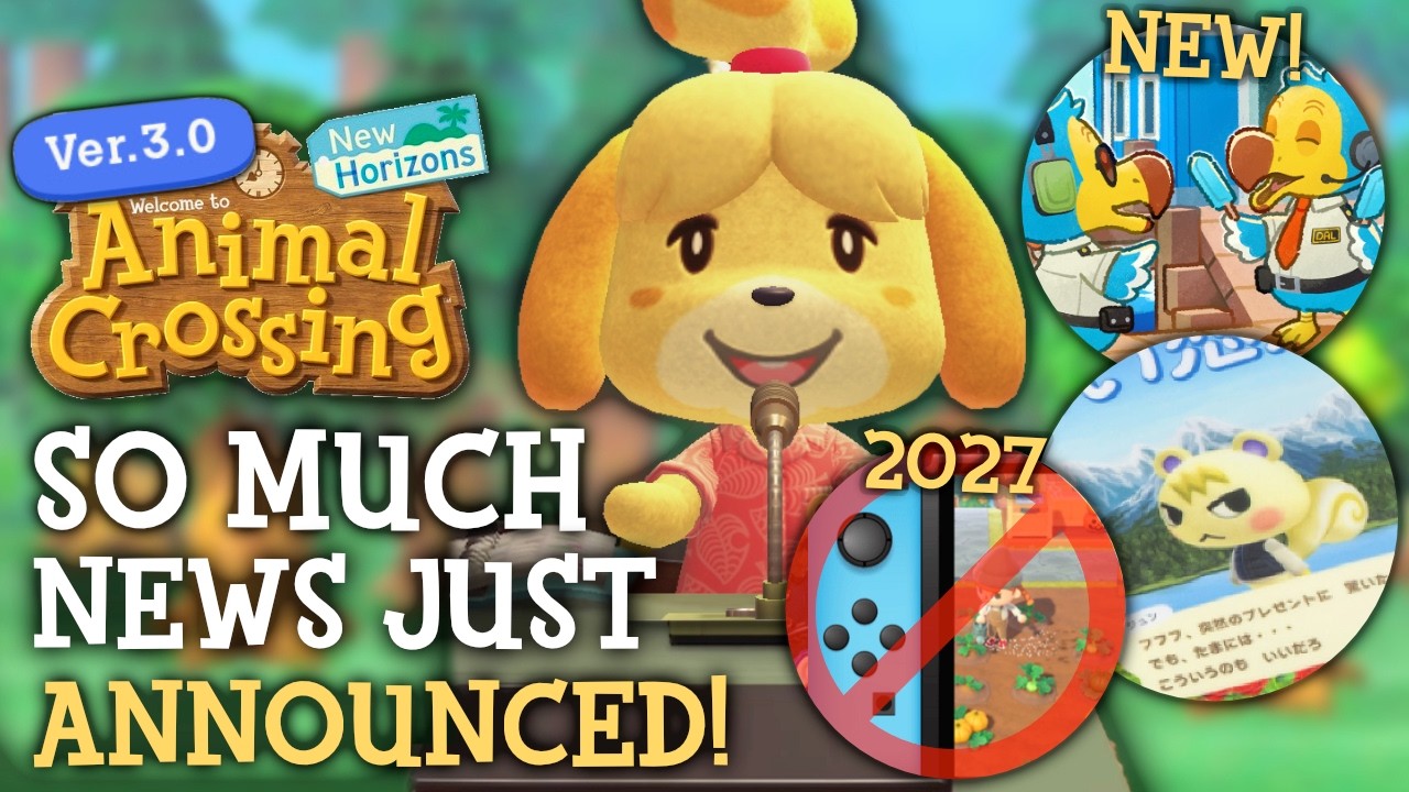 So Much News JUST Announced For Animal Crossing This Week!
