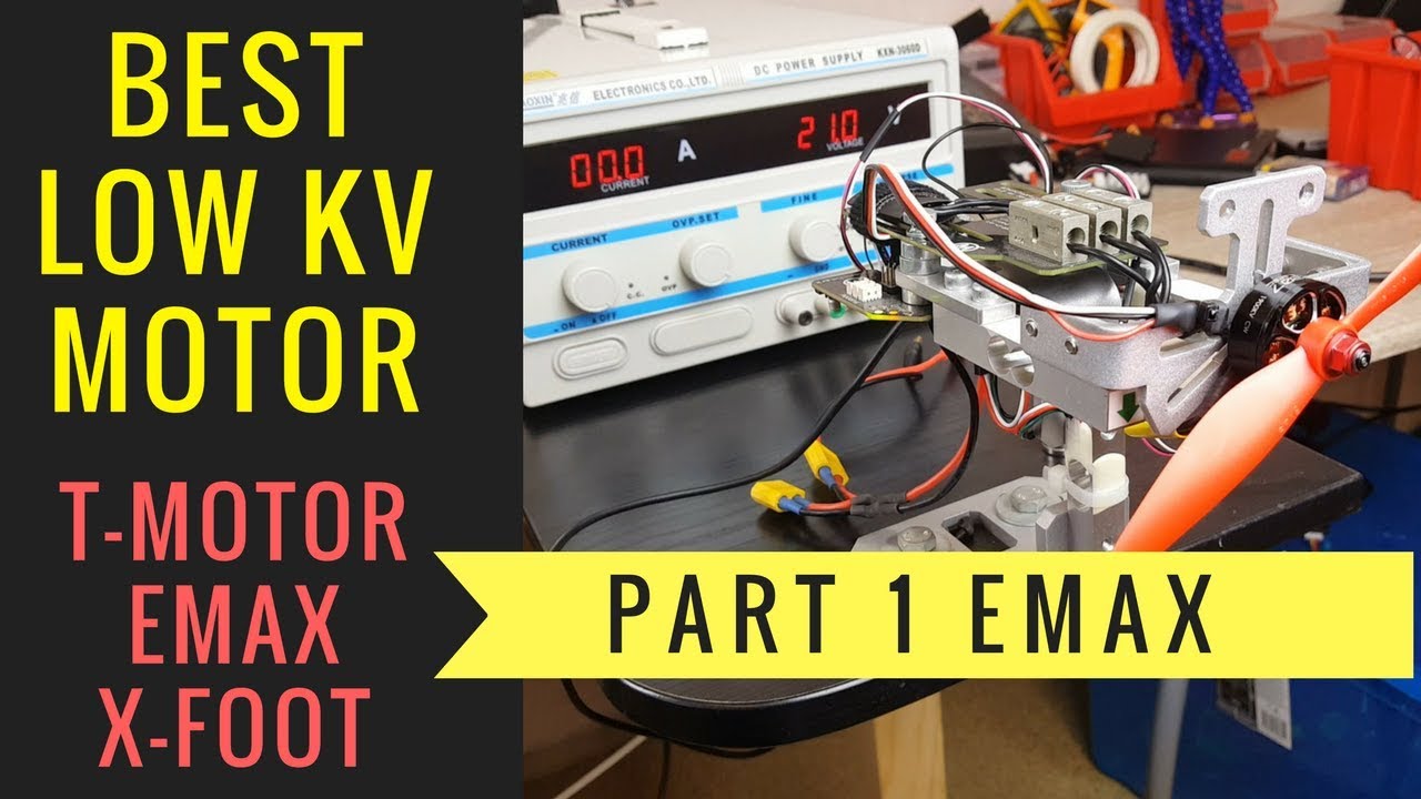 Best Low KV Motor Shootout // T-Motor F40 Pro 1600kv, Emax Lite 1900kv, X-Foot Eco