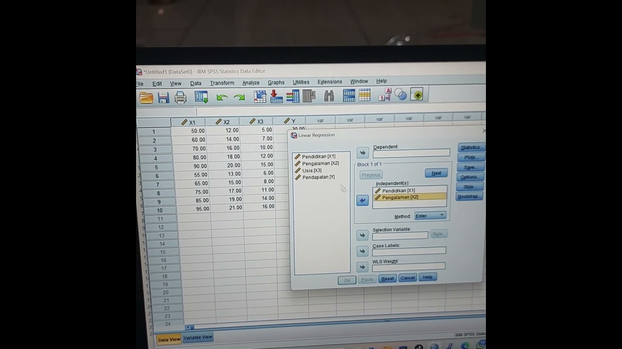 Tutorial Uji Statistik SPSS: Uji Regresi Linear Berganda