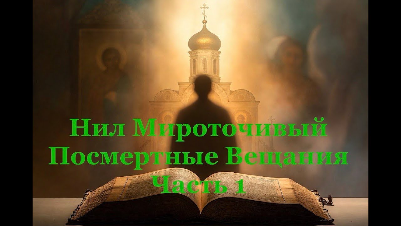 Нил Мироточивый Посмертные вещания.  часть первая 1