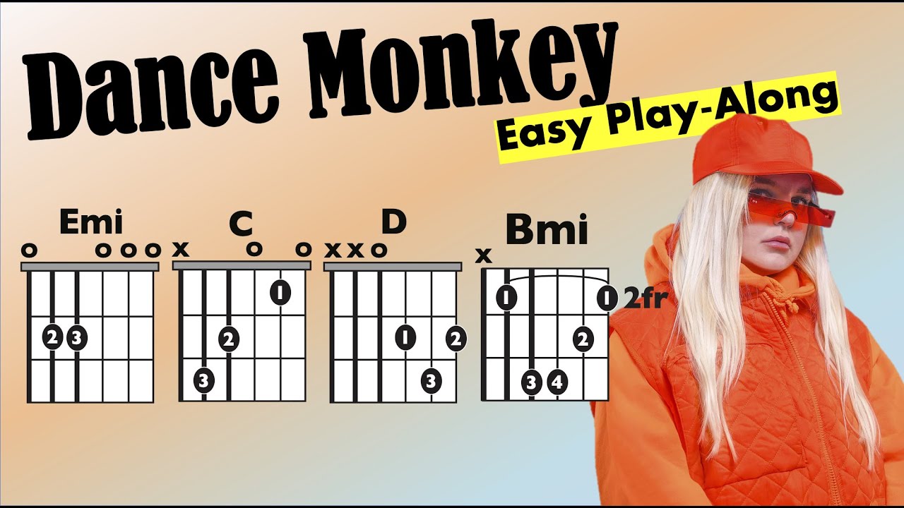 Dance Monkey (Tones and I) Easy Guitar/Lyric Play-Along