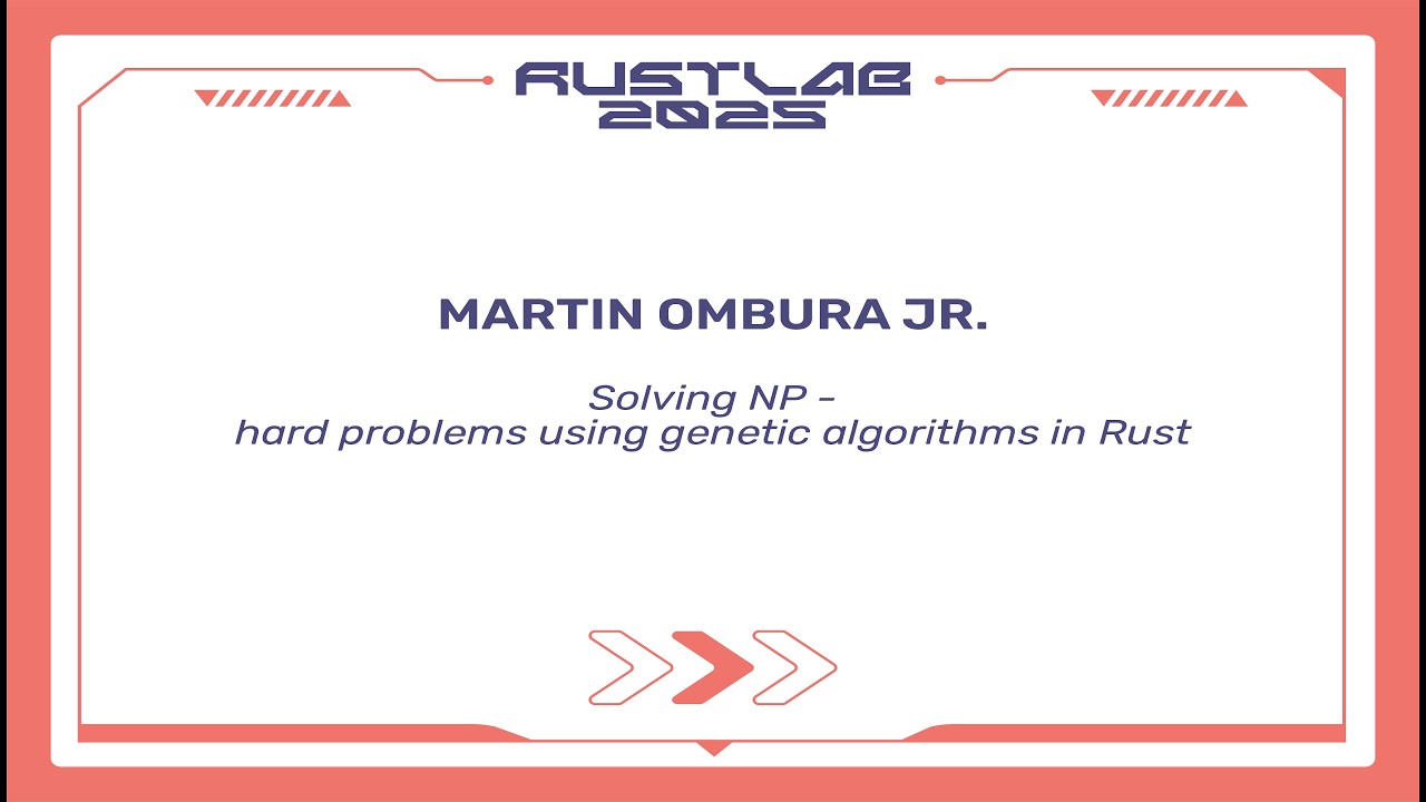Solving NP: hard problems using genetic algorithms in Rust - Martin Ombura Jr.
