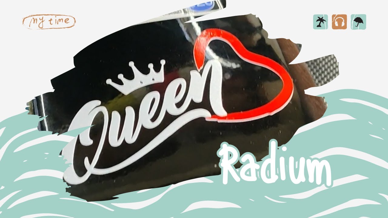 Queen name bike fuel tank #splendor #queen #sticker