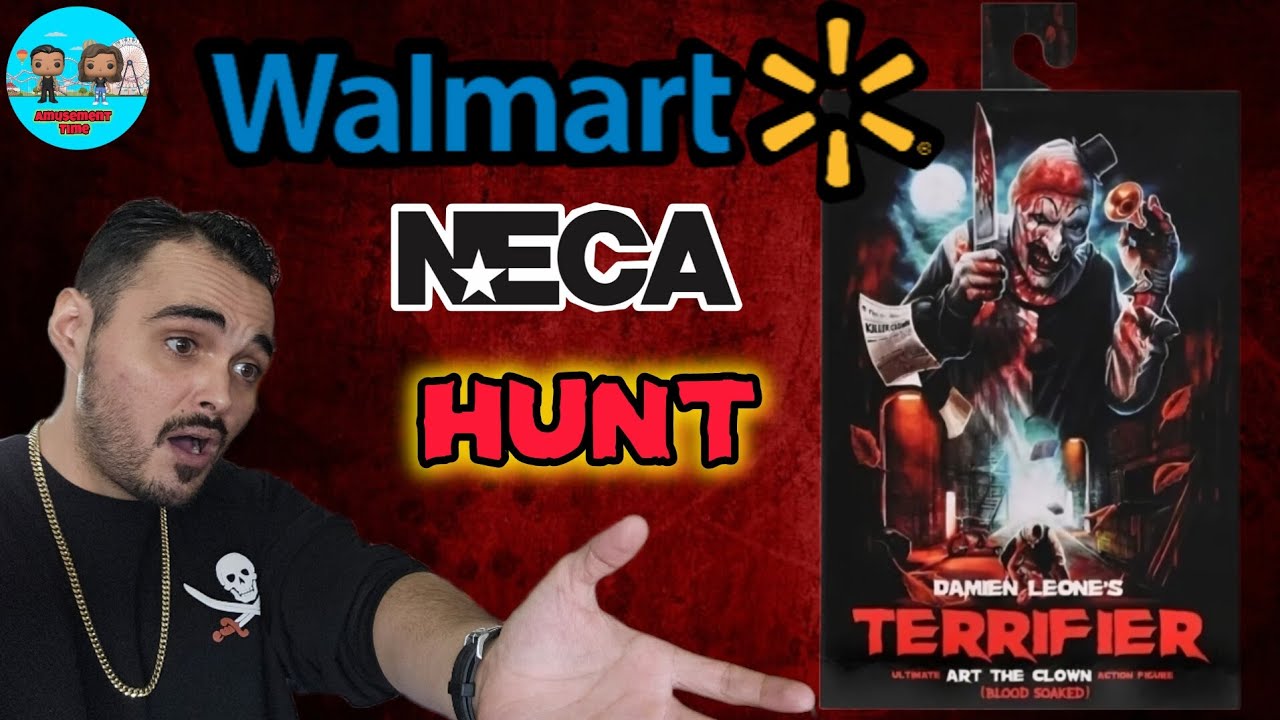 Terrifier Walmart Exclusive Neca Hunt! Art The Clown Neca | Walmart Horror Section | Horror Neca