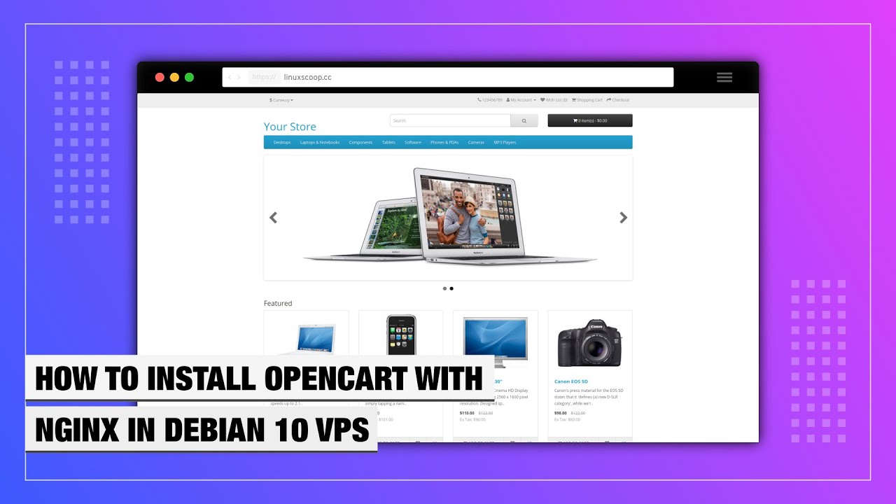 How to Install OpenCart with Nginx on a Debian 10 VPS