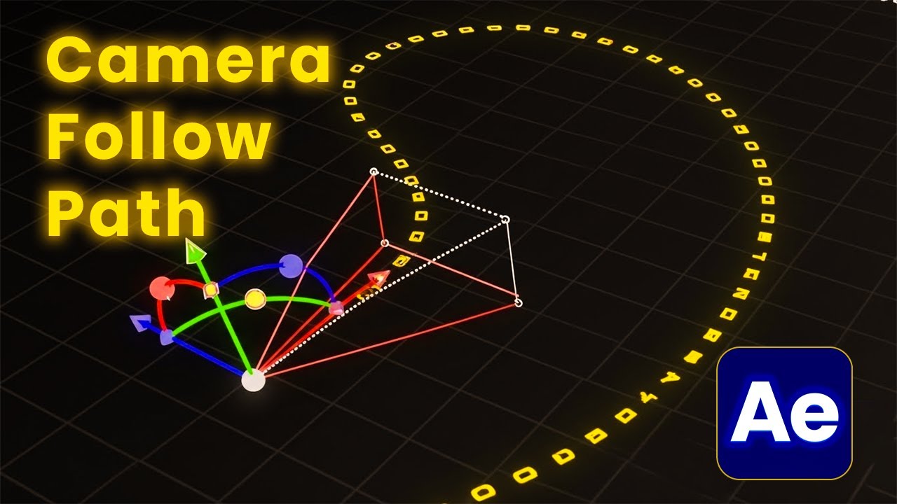 ✅ Camera FOLLOW PATH After Effects | After Effects Tutorial
