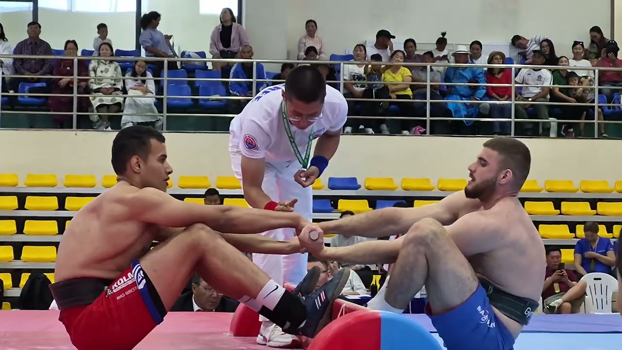 VII Mas-wrestling Worldchampionship in Mongolia 2025 men 90 kg Egypt vs. Slovakia