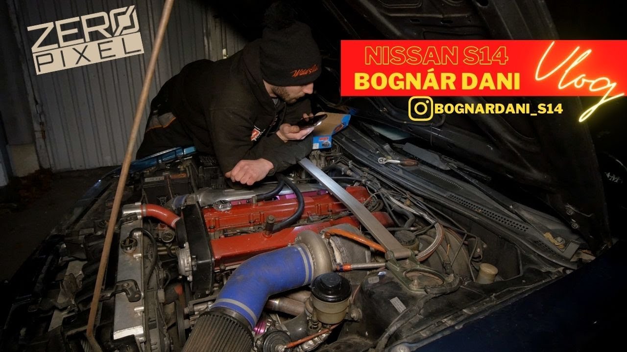 Bogn&aacute;r Dani &eacute;s a Nissan S14 Silvia - VLOG | Evo, Bmw, Hooligan Levi