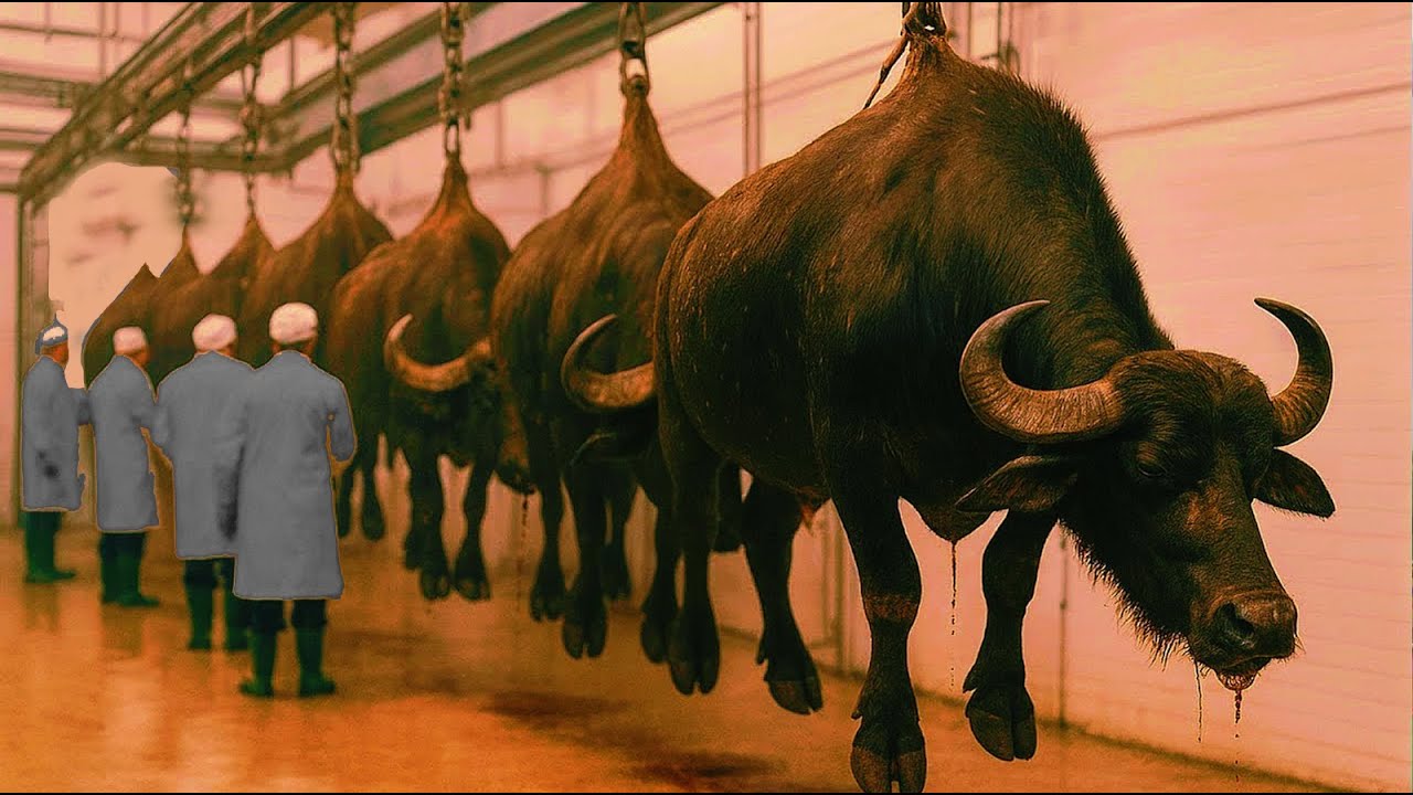 Inside the Modern Buffalo Leather Factory | From Farm to Luxury Goods | Complete Process
