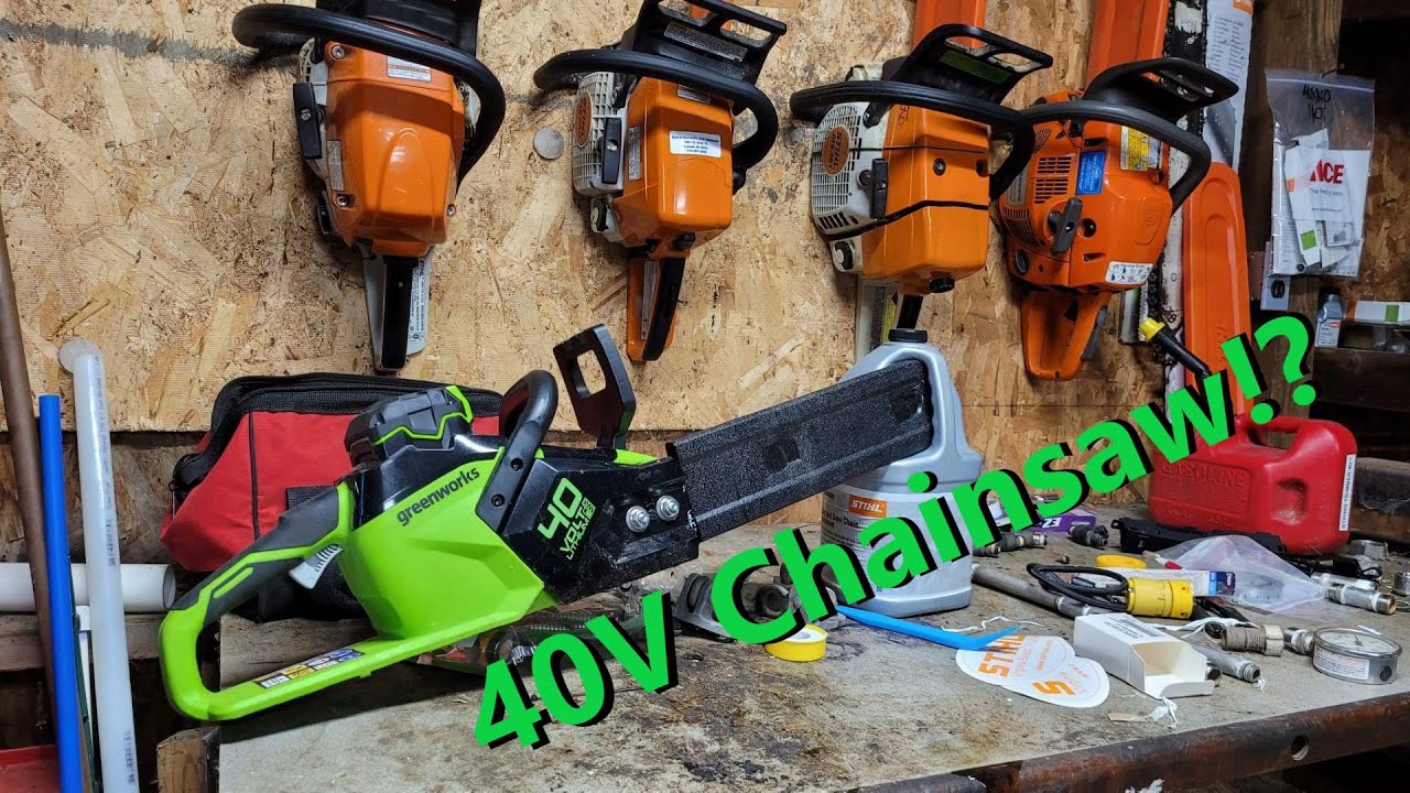 Greenworks 40v chainsaw quick review