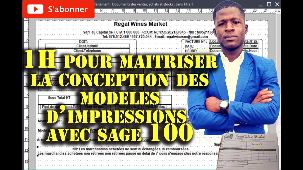 Comment concevoir un modèle d'impression avec sage 100 gestion commerciale?