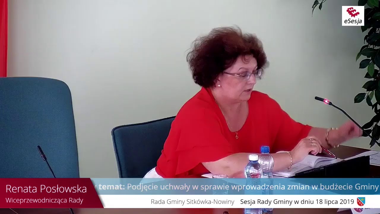 Sesja Rady Gminy 18.07.2019 r.